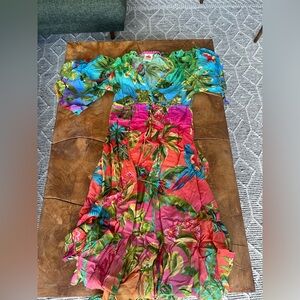 Like new. Farm Rio dress. Fun detailing and flow-y fit.